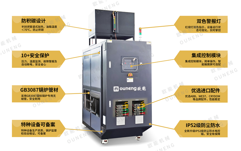 加熱瀝青選用電加熱導(dǎo)熱油爐設(shè)備，省心！